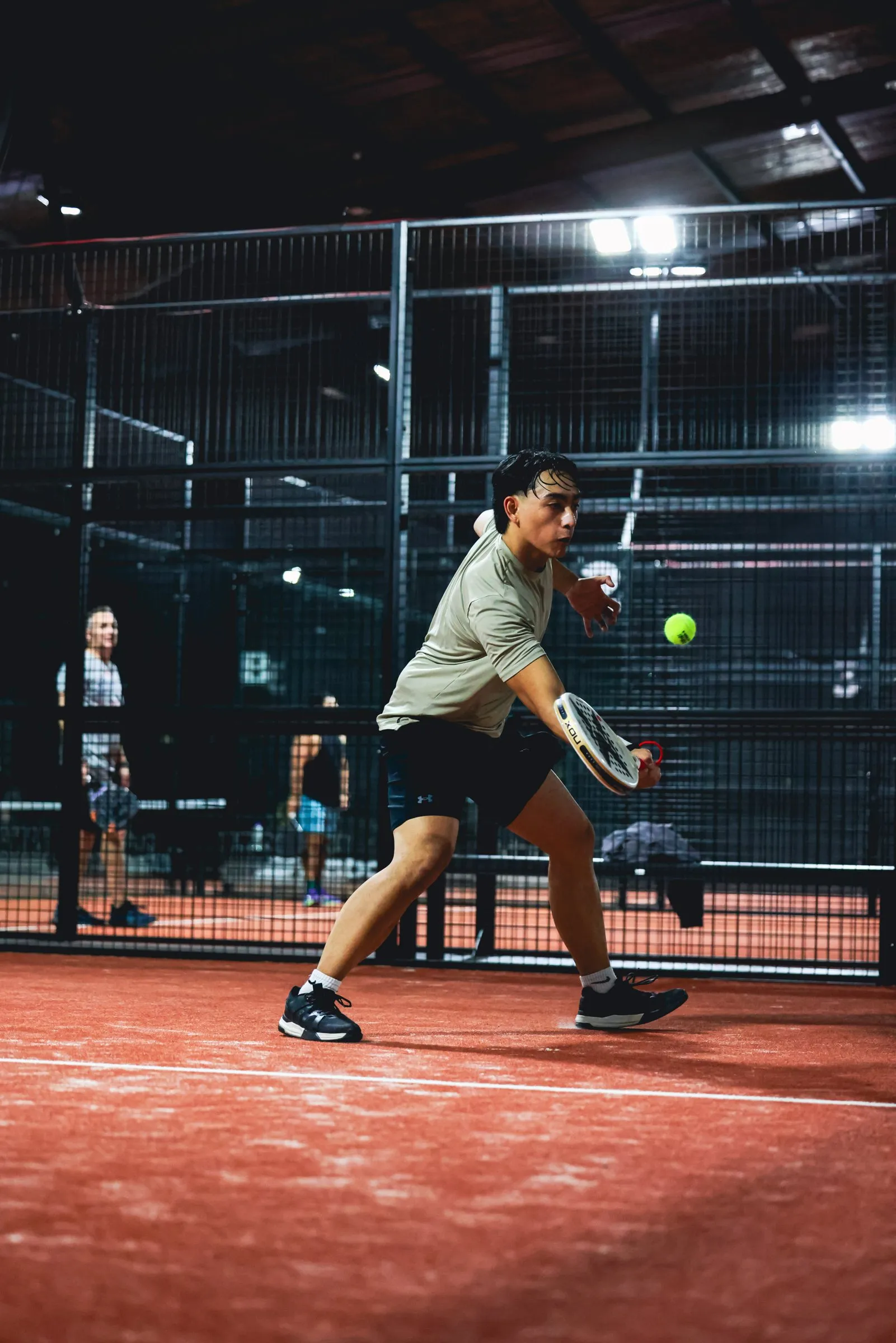 Three indoor courts lit up at the Park